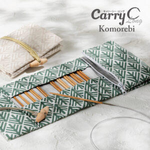 キャリーシー ロング 切り替え式竹輪針セット Komorebi ベージュ／グリーン 新発売